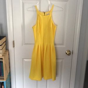 Yellow Calvin Klein dress